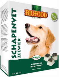 BIOFOOD SCHAPENVET MAXI BONBONS ZEEWIER 40 ST - In voorraad