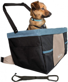 Honden Autostoel Kurgo Rover Booster Seat Black/Blue - Gratis Verzending