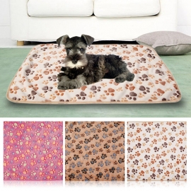 Honden Fleece Deken Paw Beige 60 x 40 cm - In Voorraad