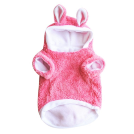 Hondentrui Roze Rabbit - Maat XS - Ruglengte 20 cm - In Voorraad