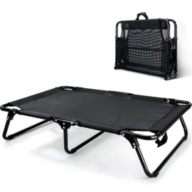 Hondenstretcher Oudoor Maxi Zwart 120 X 80 cm - Gratis Verzending