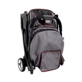 Ibiyaya Speedy Fold Hondenbuggy Grey Jeans- Gratis Verzending