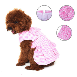 Hondenjurk Square Roze Small - Ruglengte 20 cm - In voorraad