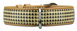 Pettarazzi halsband Artleather Coco’s Choice beige 50 cm