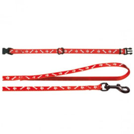 Puppy Halsband  30-45 CMmet Looplijn  in 3 Kleuren