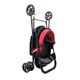 Ibiyaya-Easy Strolling Pet Buggy - Rouge- Gratis Verzending
