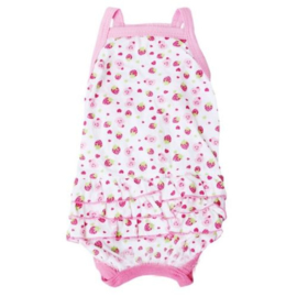 Honden jurk wit roze Summertime - Small - Ruglengte 24 cm - In Voorraad