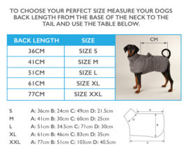 Hondenbadjas Scruffs Expedition Noodle Grijs S t/m XXL