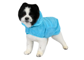 Show Tech badjas voor honden Turquoise XXXS - Ruglengte 19-22,5 cm - In Voorraad