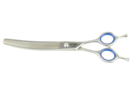 Gebogen Effileerschaar Fluffer  Tritra 440C-44 Tands-Gratis Verzending