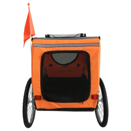 TOPMAST HONDENFIETSKAR ORIGINAL OPVOUWBAAR ORANJE LARGE-Gratis Verzending