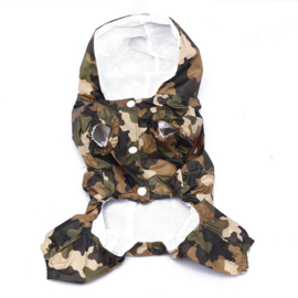 Honden regenpak camouflage -Large - Ruglengte 34 cm - In Voorraad