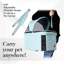 Ibiyaya Travois 3-in-1 Dog Stroller SpearMint -Gratis Verzending