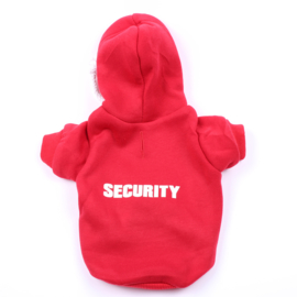 Honden Sweather Security Rood XS t/m 3XL