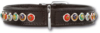 Doxtasy Halsband Set Silly Stones 35cm x25mm Met Riem