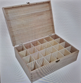 Houten Kist met 24 Vakken