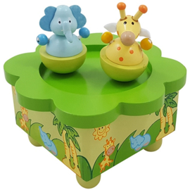Muziekdoos Dansende Olifant Giraffe