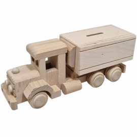 Houten Vrachtwagen Spaarpot