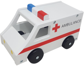 Ambulance Groot met Houten Wielen
