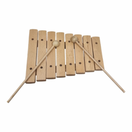 Houten Xylofoon 8 Toons inclusief 2 Stokjes