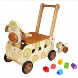 Loopwagen Schaap I'm Toy 87400 met Trekfiguur