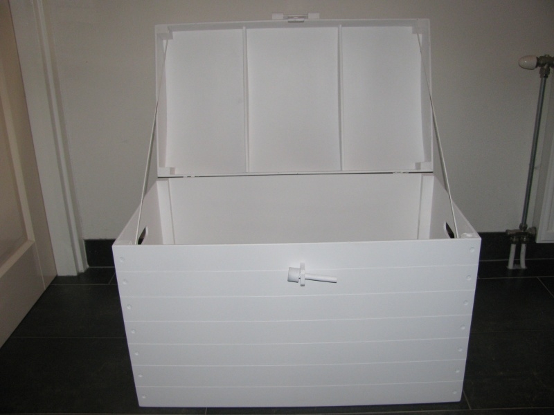 Playwood Speelgoedkist - Schatkist Kist Wit Nr. (XL) | Houten Kisten & Schatkisten | Leuk Speelgoed