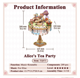 Tonecheer muziekdoosje Alice´s Tea Party