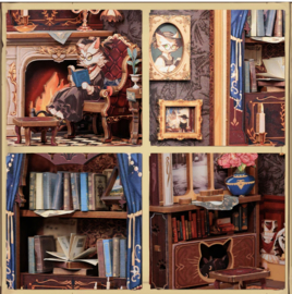 Cutebee Booknook Count Cat Study