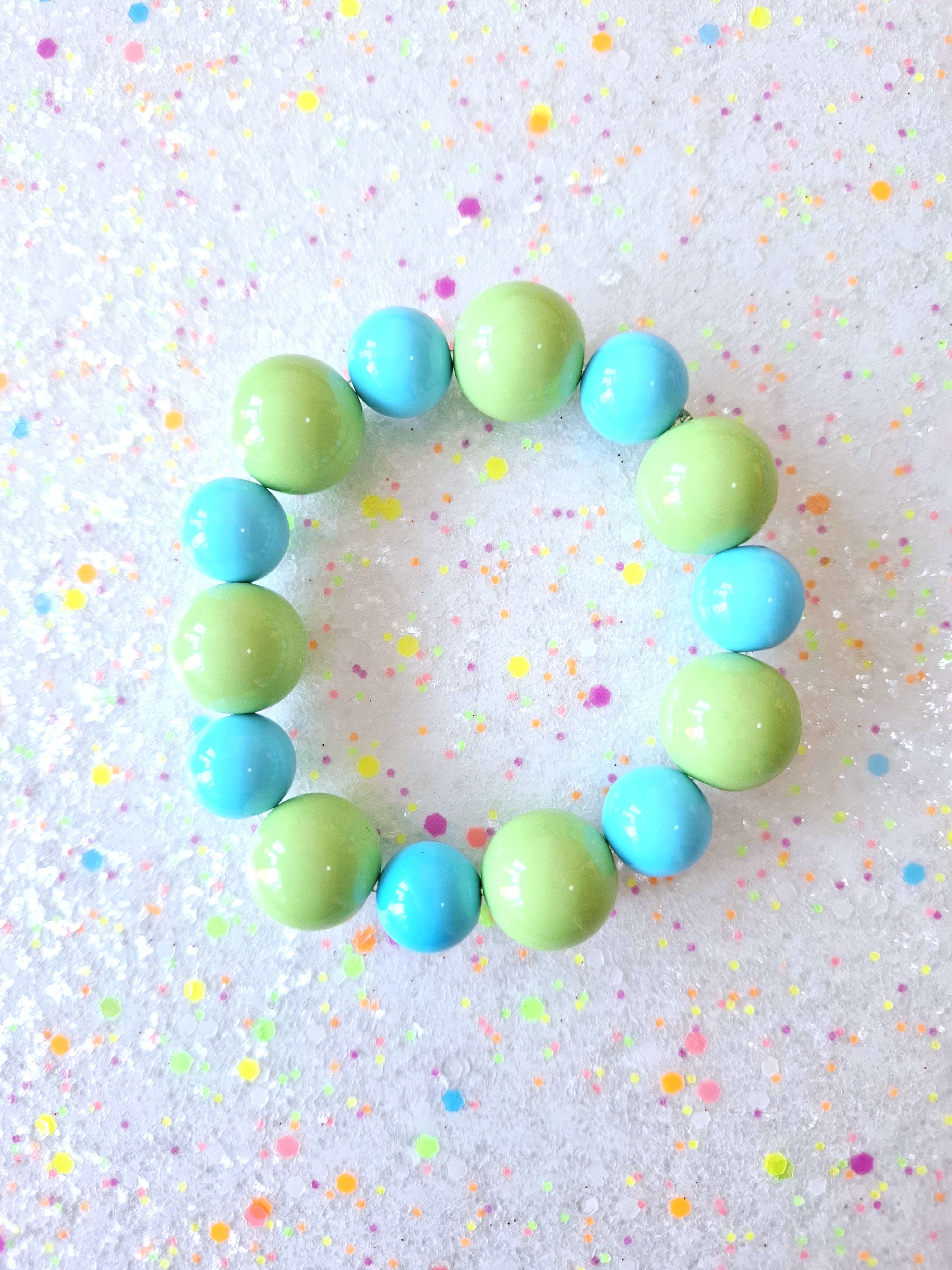 Green Bubblegum Turquoise