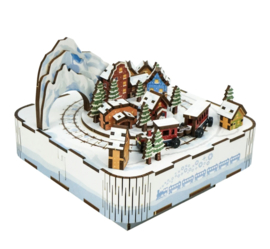 Tonecheer Snow Train Music Box