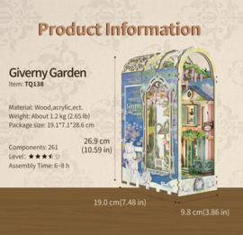 Tonecheer Booknook Giverny Garden