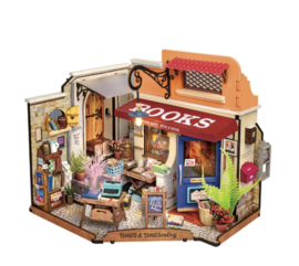 Robotime Corner Bookstore