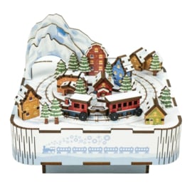 Tonecheer Snow Train Music Box