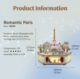 Tonecheer Muziekdoosje Romantic Paris