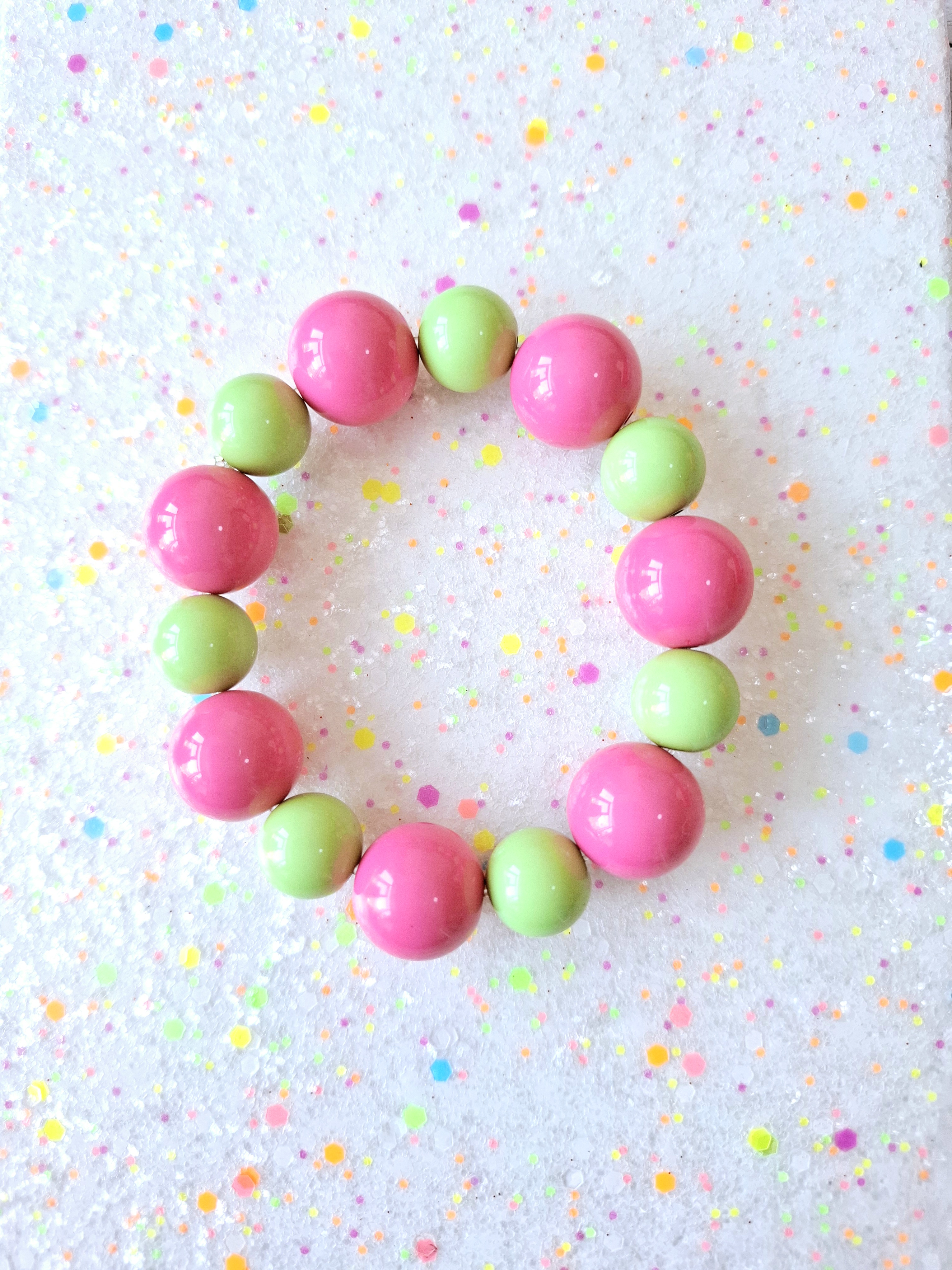 Pink Bubblegum Green