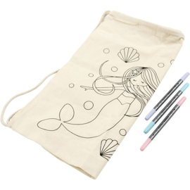 Mermaid Magical Fabric Painting.