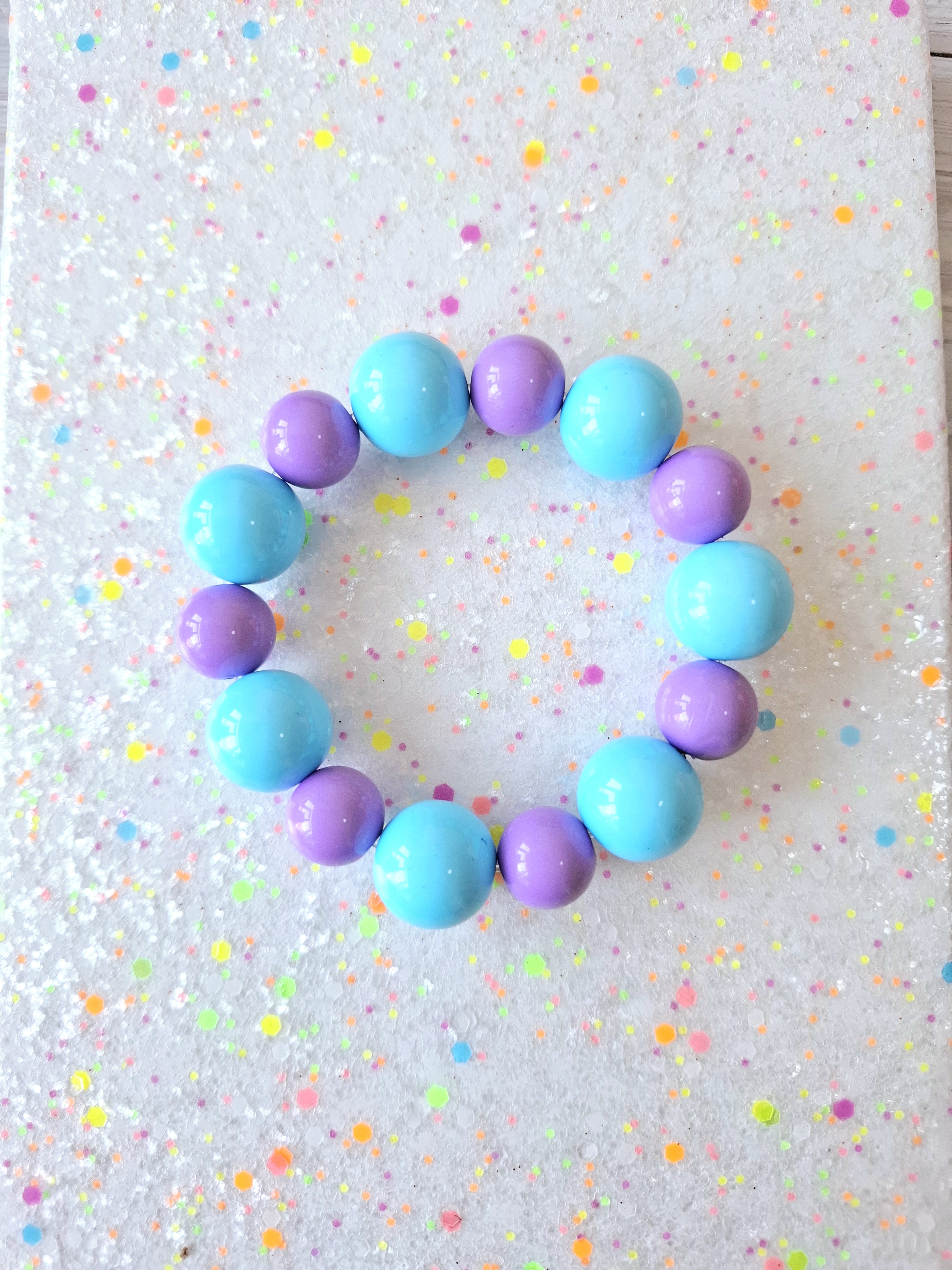 Turquoise Bubblegum Lila