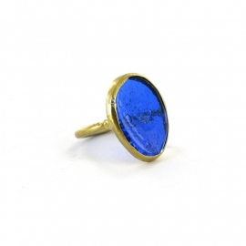 ring - Nthongo ring blue by Made Kenya