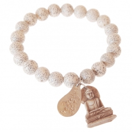 armband - Lotus Buddha charm bracelet