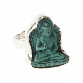 ring - Lucky Buddha ring turqoise