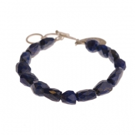 armband - Blue lapis Buddha charm bracelet
