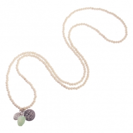 ketting met hanger - Anju White Buddha charm necklace
