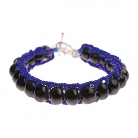 armband - Milipede blue bracelet