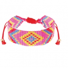 armband - Calli pink Aztec bracelet