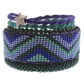 armband - Wish on a star blue bracelet