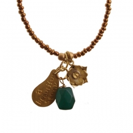 ketting met hanger - Anju Copper Buddha charm necklace