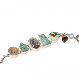 Lucky Buddha bracelet turquoise