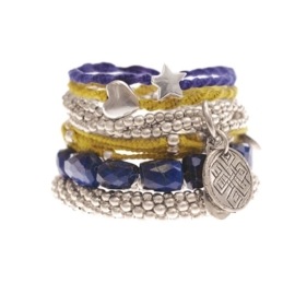 armband - Twist silver bracelet
