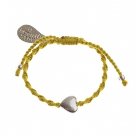 armband - From the heart yellow bracelet