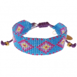 armband - Ollin Cyan Aztec bracelet